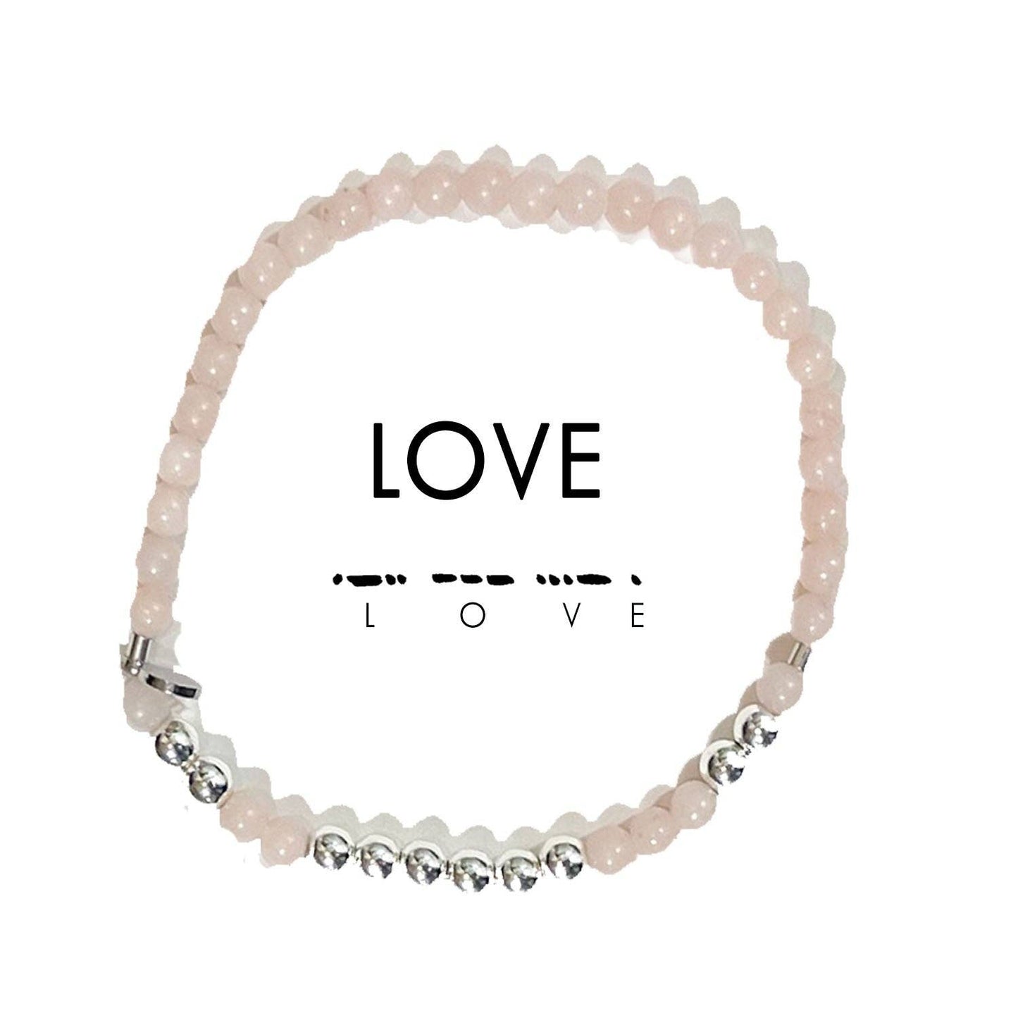 Silver Morse Code Bracelet | LOVE Bracelets Ethic Goods   