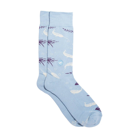 Socks that Protect the Arctic (Narwhals) (Small)