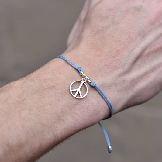 Peace String Charm Bracelet Bracelets Lucia's Imports   
