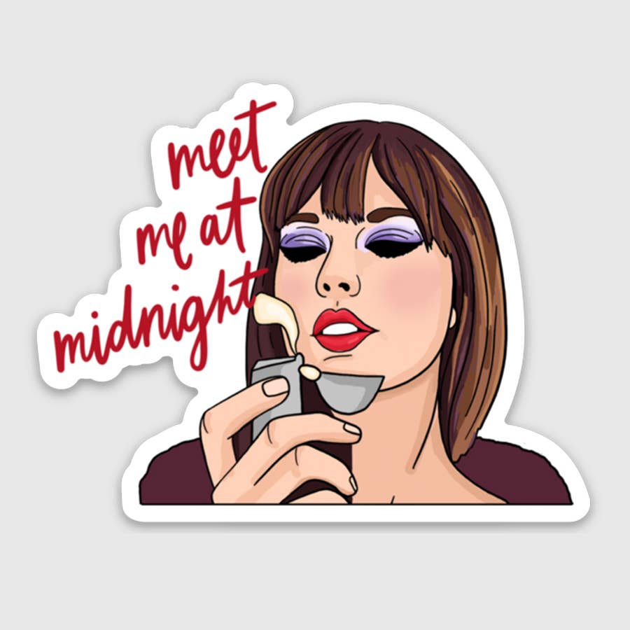 Meet Me At Midnight Sticker Home Goods Brittany Paige   