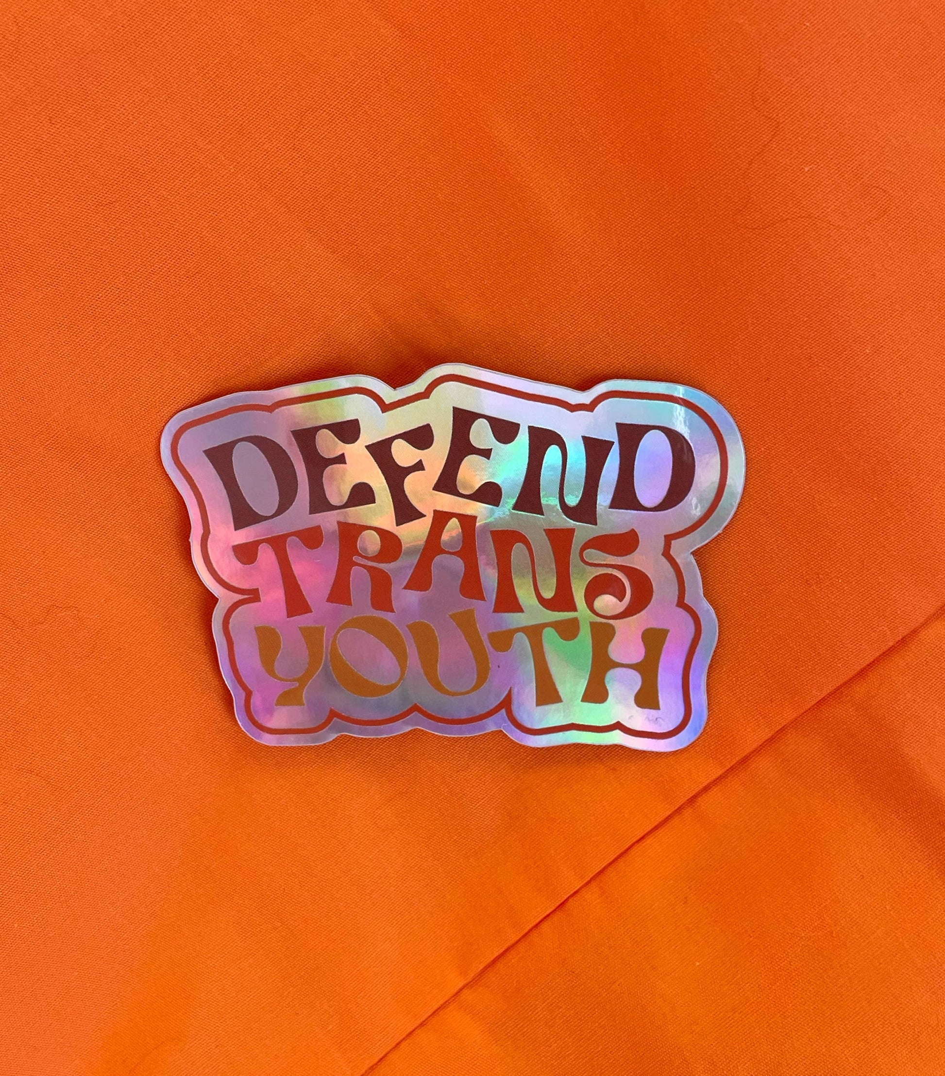 Sticker - Defend Trans Youth  Ash + Chess   