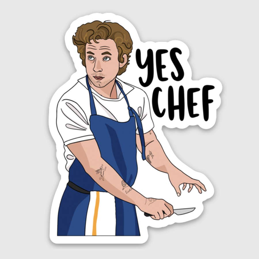 The Bear Yes Chef Sticker Home Goods Brittany Paige   