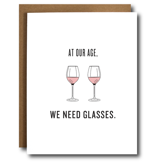 Glasses of Wine/Rosé Birthday Card Home Goods The Card Bureau   