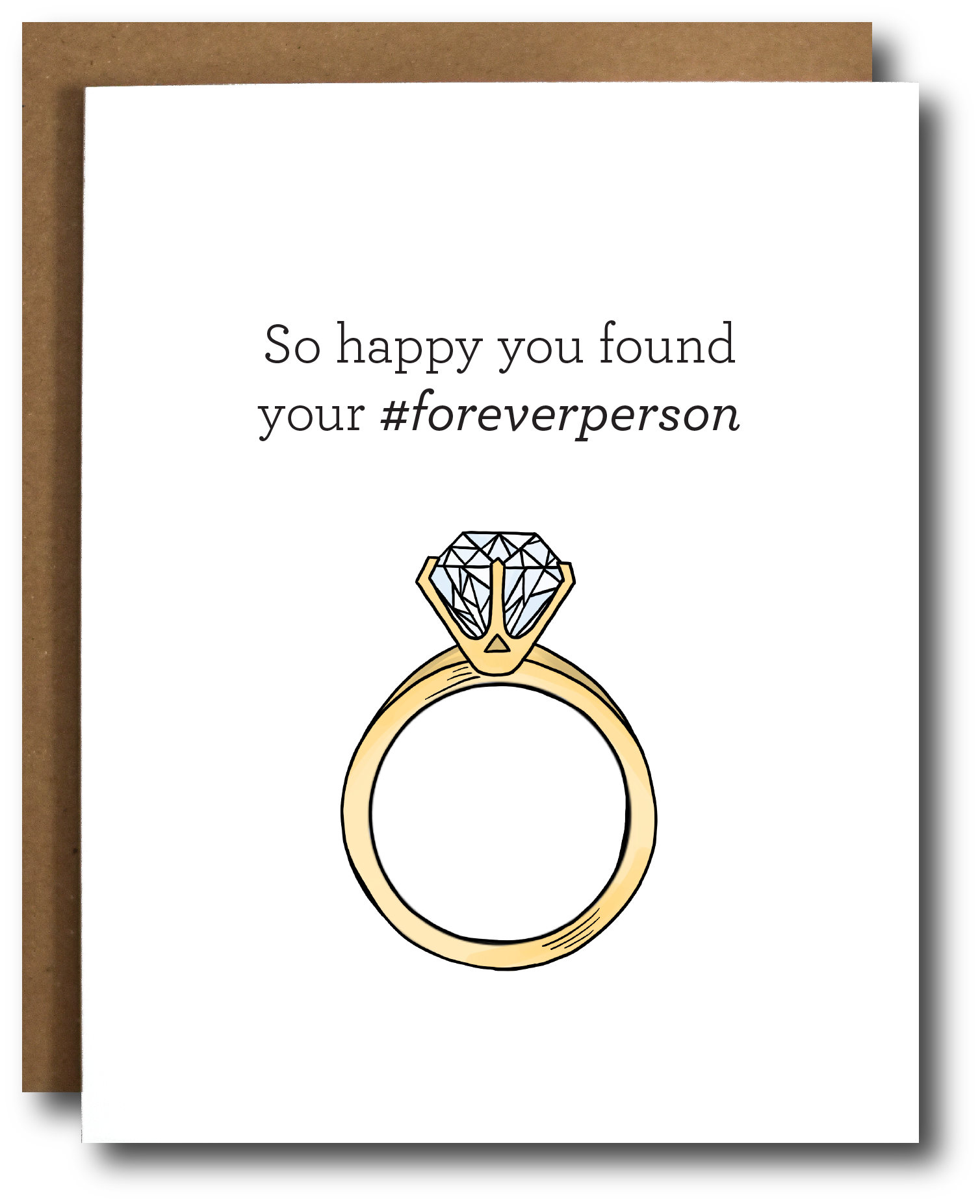 Forever Person Engagement Card Home Goods The Card Bureau   