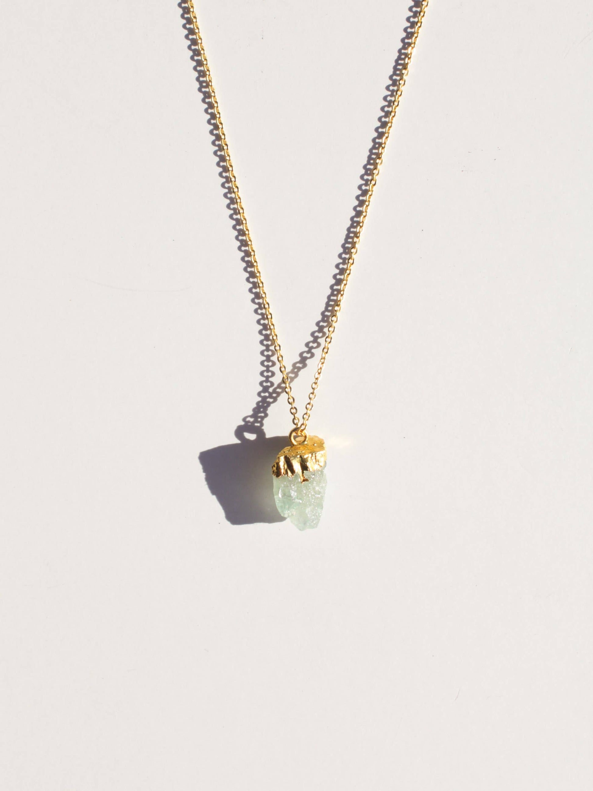 Crystal Quartz - Raw Gemstone Necklace Necklace Rover & Kin   