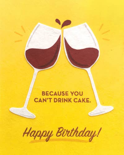 Wine Birthday Greeting Card Home Goods Good Paper   