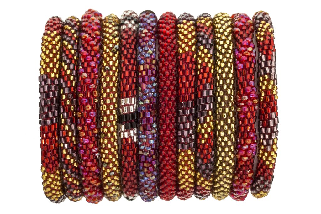 ROLL-ON® BRACELETS ROYAL RUBY Bracelets Aid Through Trade   