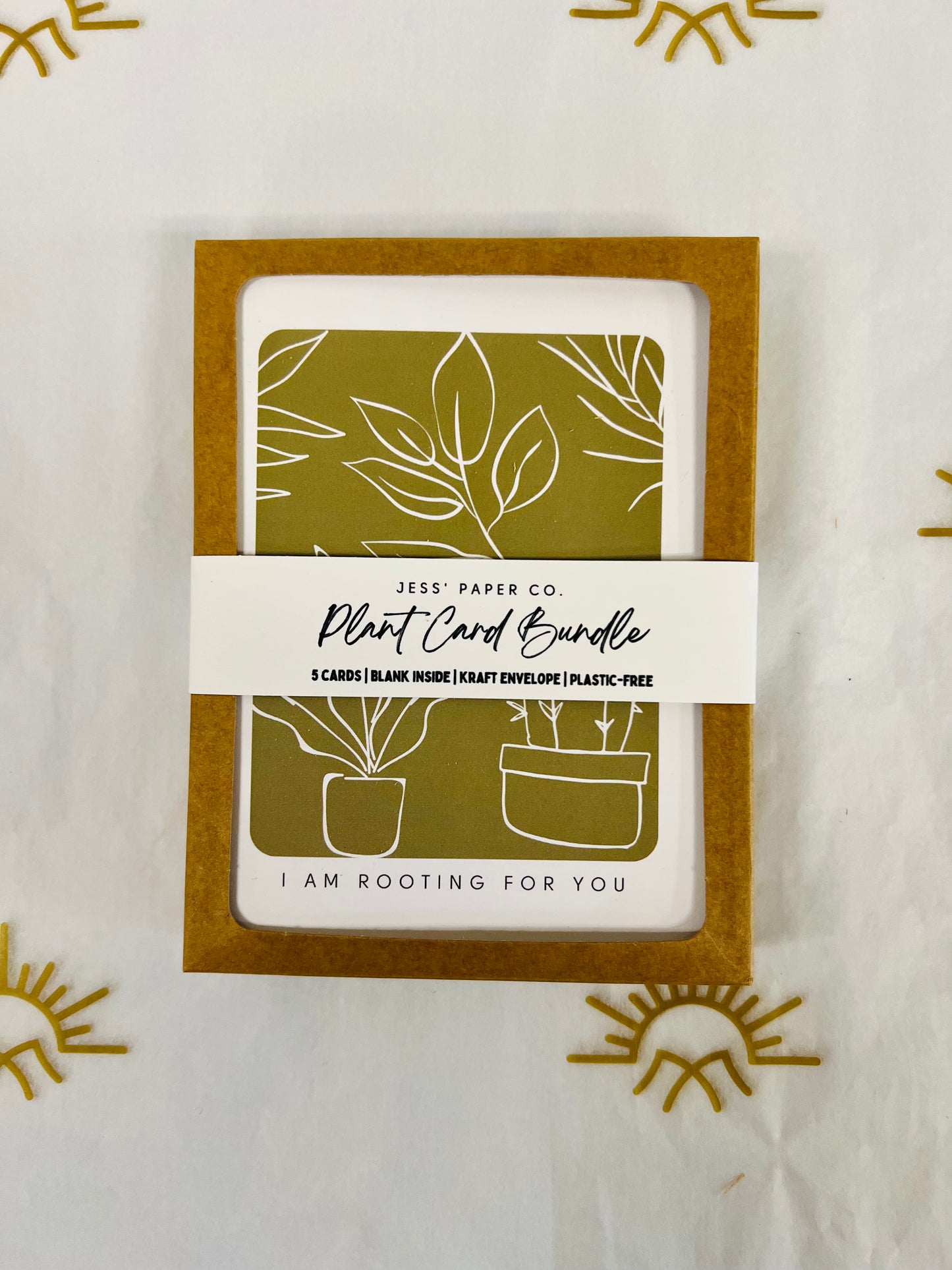 Plant Card Pack Home Goods Jess' Paper Co. Rooting for You  