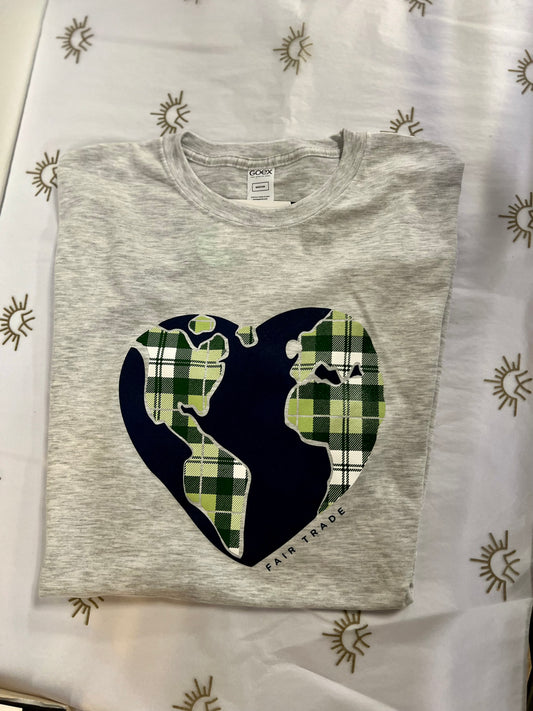 Fair Trade Global Heart T-shirt Shirts GOEX Apparel   