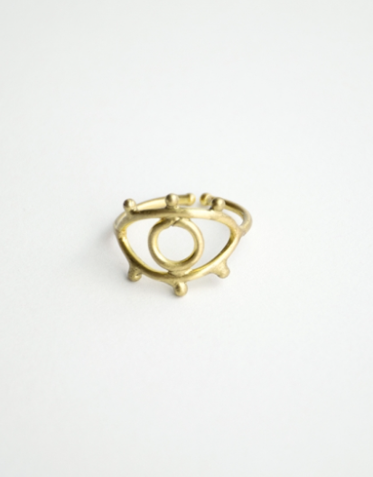 Eye to Eye Ring - Gold Rings Mata Traders   