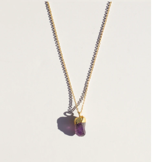 Amethyst - Raw Gemstone Necklace Necklace Rover & Kin   