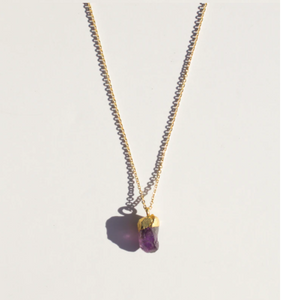 Amethyst - Raw Gemstone Necklace
