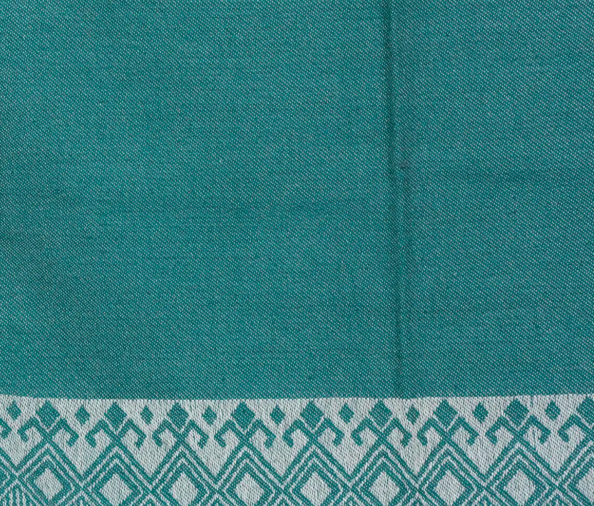 HANDWOVEN SEA GREEN THROW WITH TASSEL ACCENTS Home Goods Artisan Crafted Store   