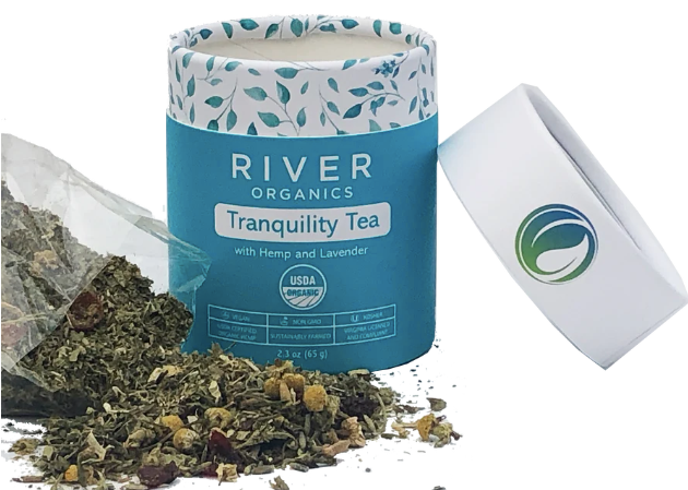 Tranquility Tea with Hemp and Lavender Home Goods River Organics   