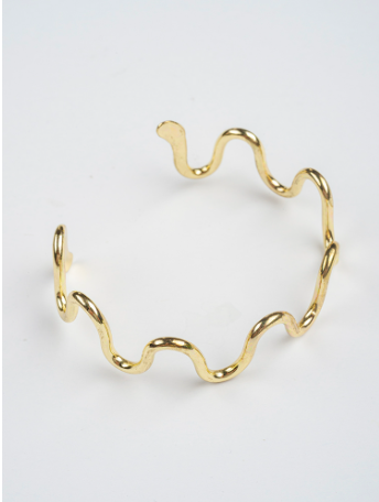 Curvy Cuff - Gold Bracelets Mata Traders   