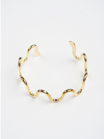 Curvy Cuff - Gold Bracelets Mata Traders   