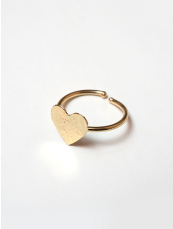 Petite Heart Ring - Gold Rings Mata Traders   