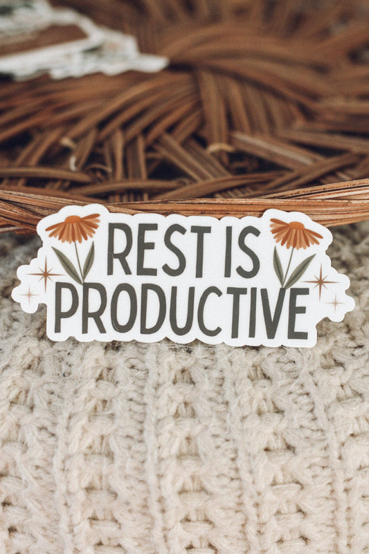 Rest is Productive Sticker Home Goods Jess' Paper Co.   