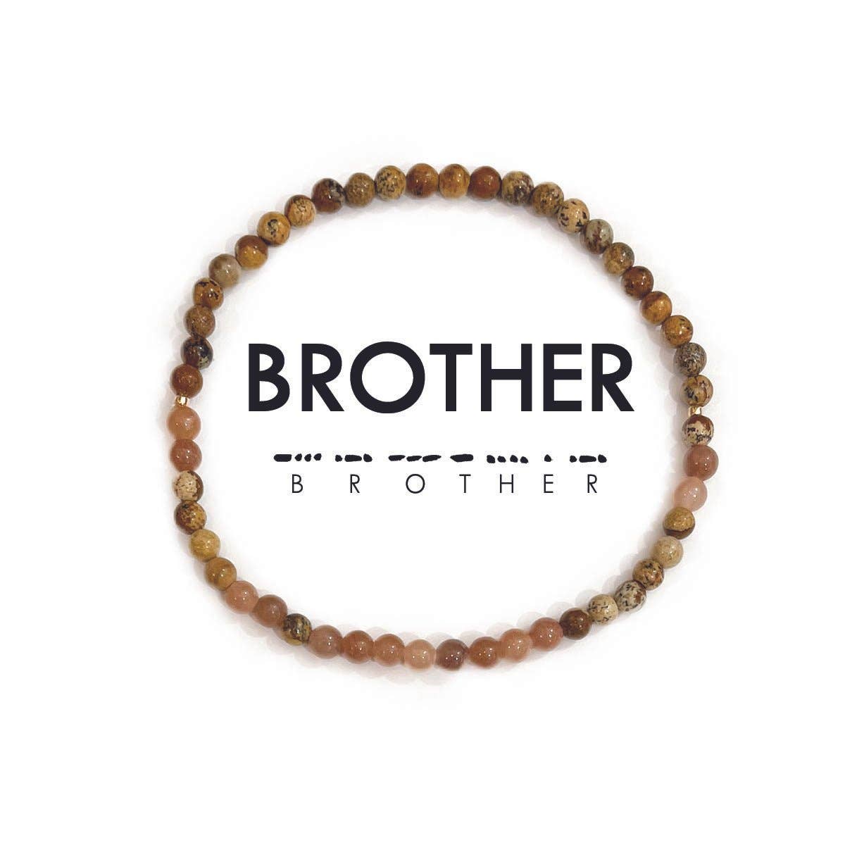 Morse Code Bracelet Men's Extended Size | BROTHER Bracelets Ethic Goods   