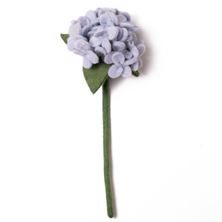 Felt Hydrangea Flower - Light Blue