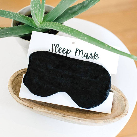 Black Velvet Sleep Mask Accessories New Creation VA   