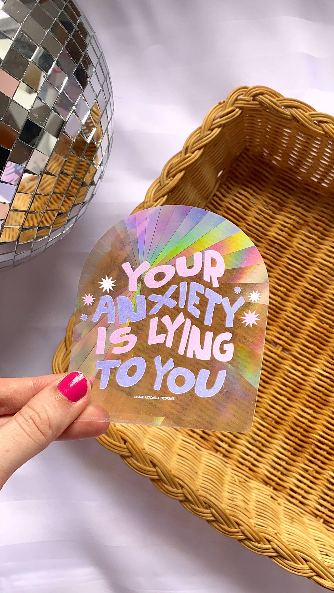 Your Anxiety Is Lying To You Suncatcher