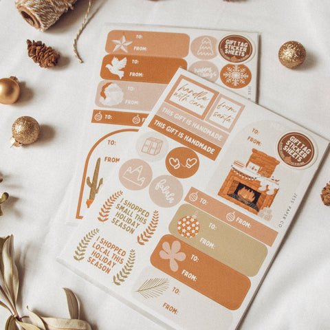 Gift Tag Sticker Sheets