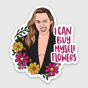 Miley Cyrus Flowers Sticker