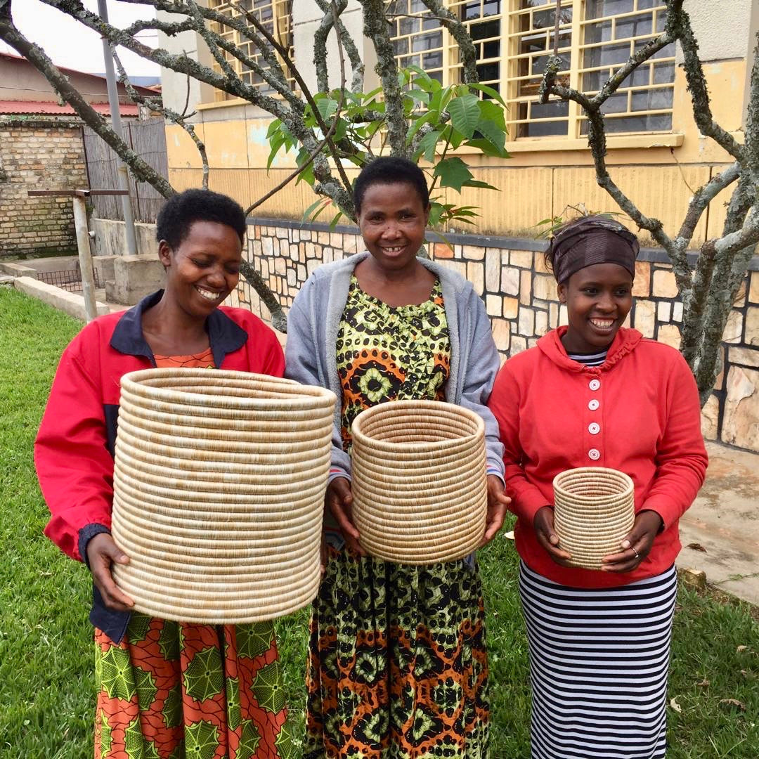 Sutton Woven Storage Basket and Joyful Tassel Set Home Goods Azizi Life   