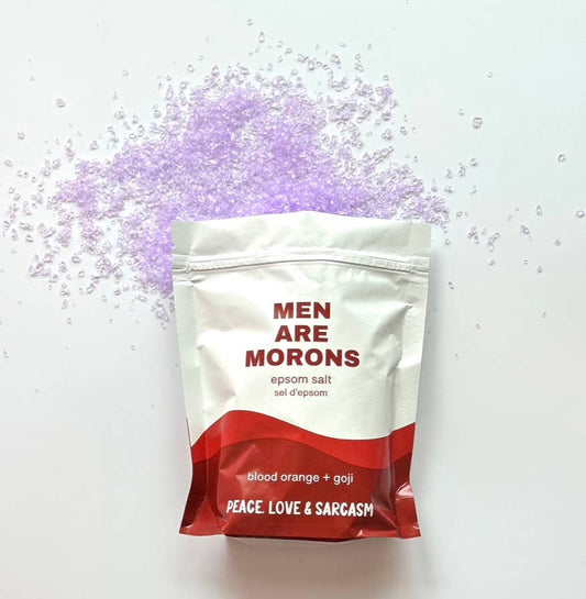 Men Are Morons Epsom Salt Bath Soak  Peace, Love and Sarcasm   