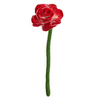 Felt Ranunculus Flower - Red