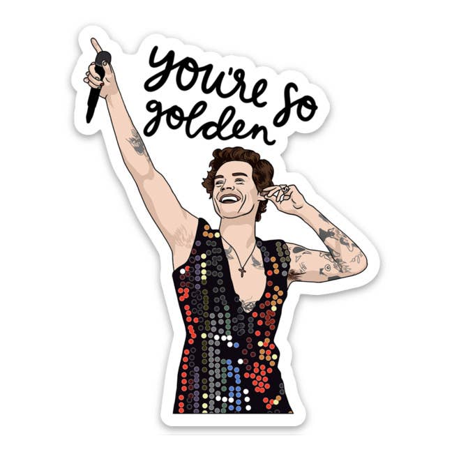 Harry Styles Golden Sticker Home Goods Brittany Paige   