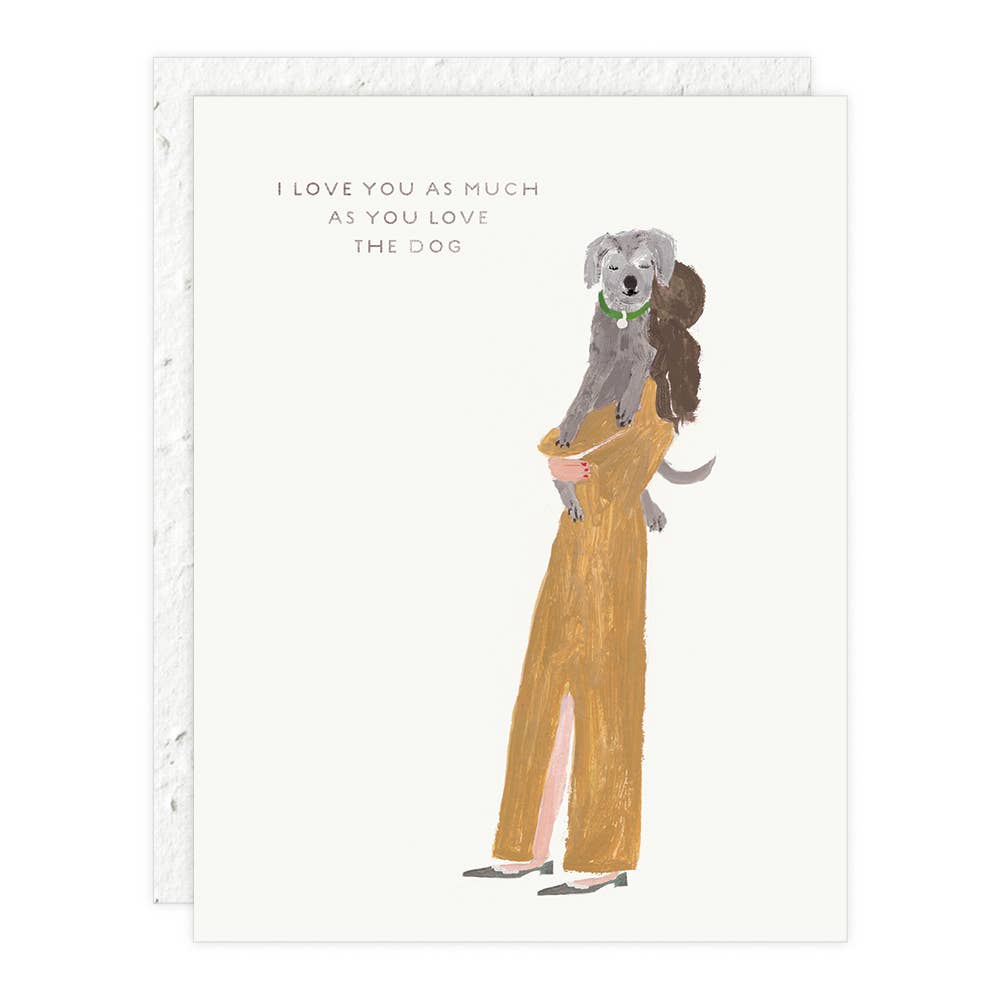 Girl and Dog - Love + Friendship Card Home Goods Seedlings   