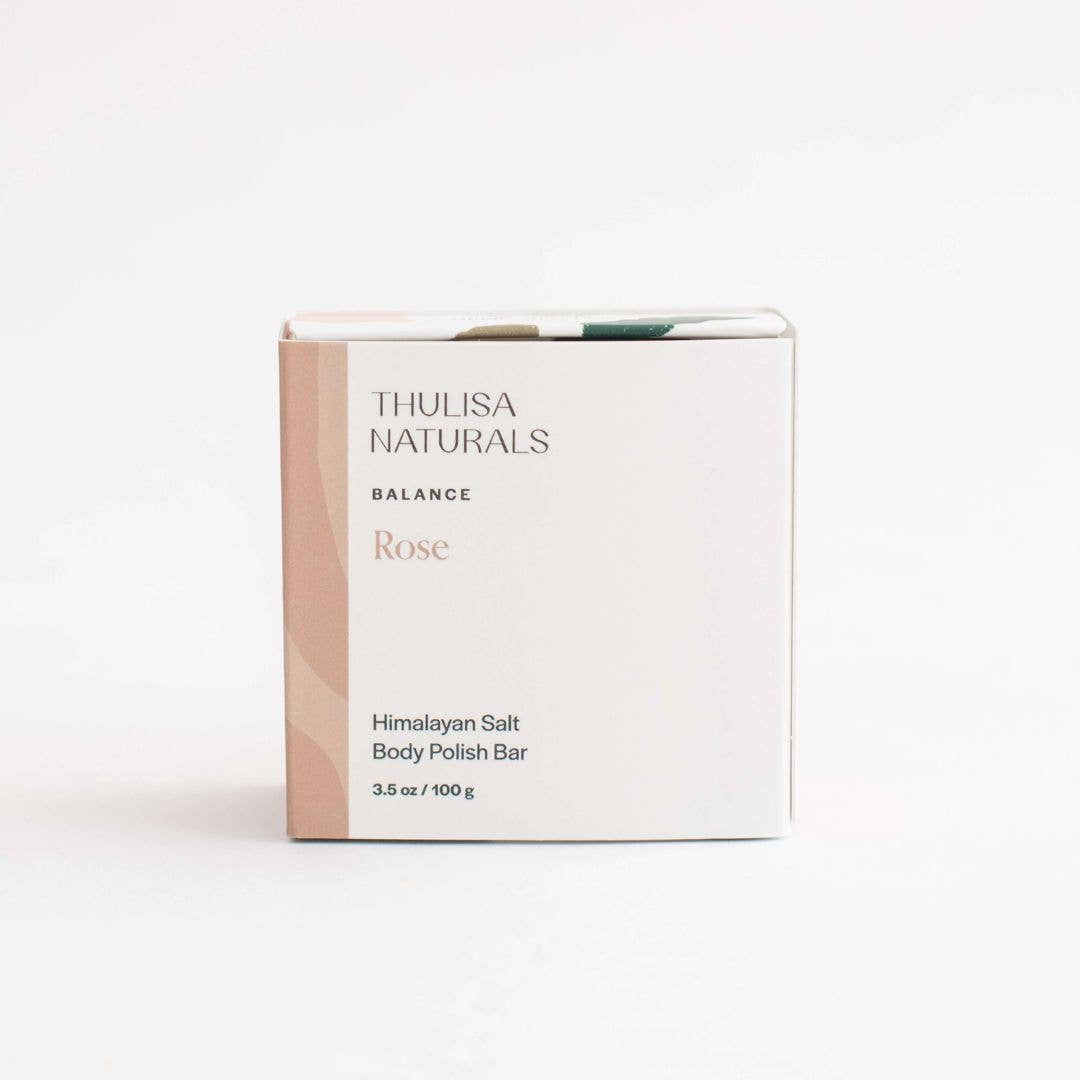 Thulisa Naturals | Bath + Body - Rose Body Scrub Bar
