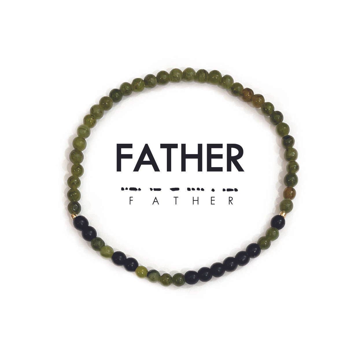 Morse Code Bracelet Men's Extended Size | FATHER Bracelets Ethic Goods   