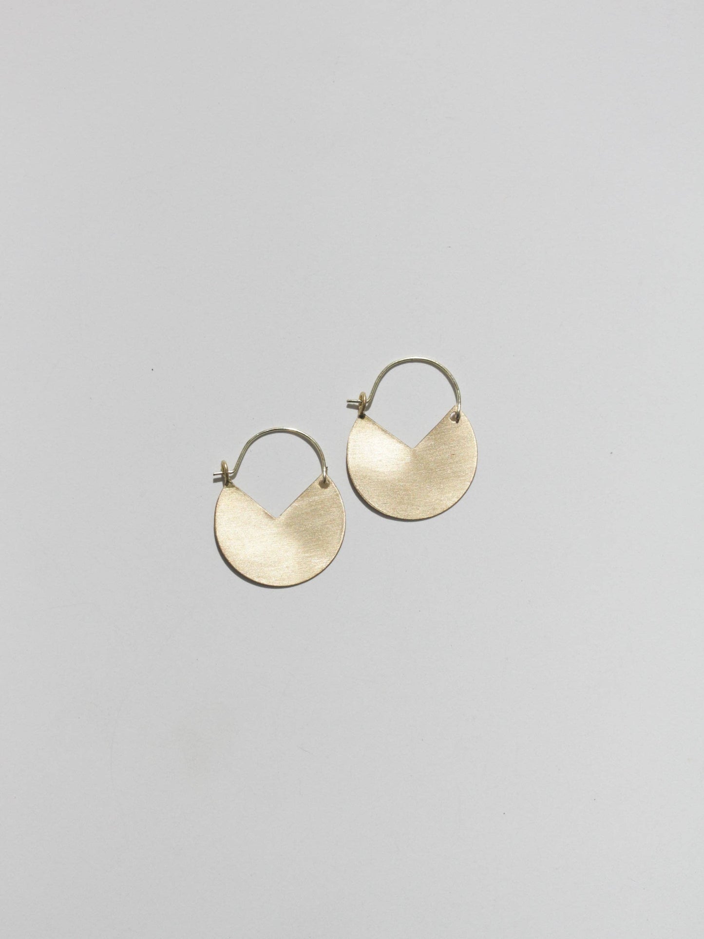 Matte Gold Pacman Earrings: Medium 1.5" Earrings Rover & Kin   