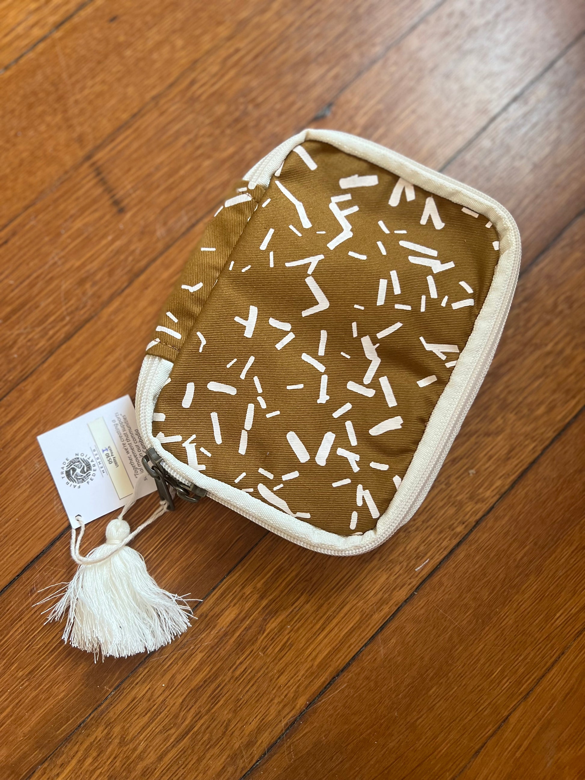 UTILITY POUCH Accessories Fair Anita Confetti (golden brown + white)  