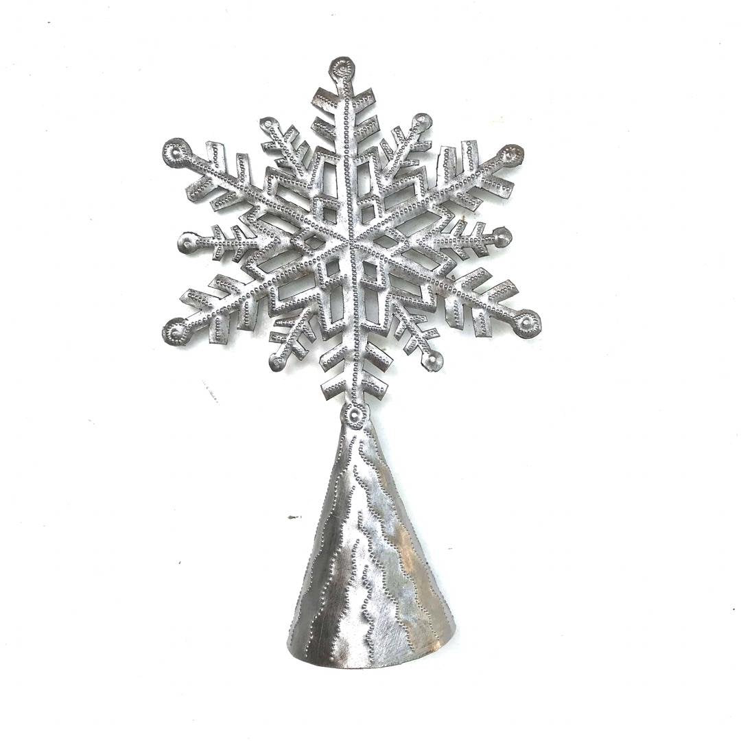 Laisa Tree Topper - Silver Home Goods Papillon Snowflake  