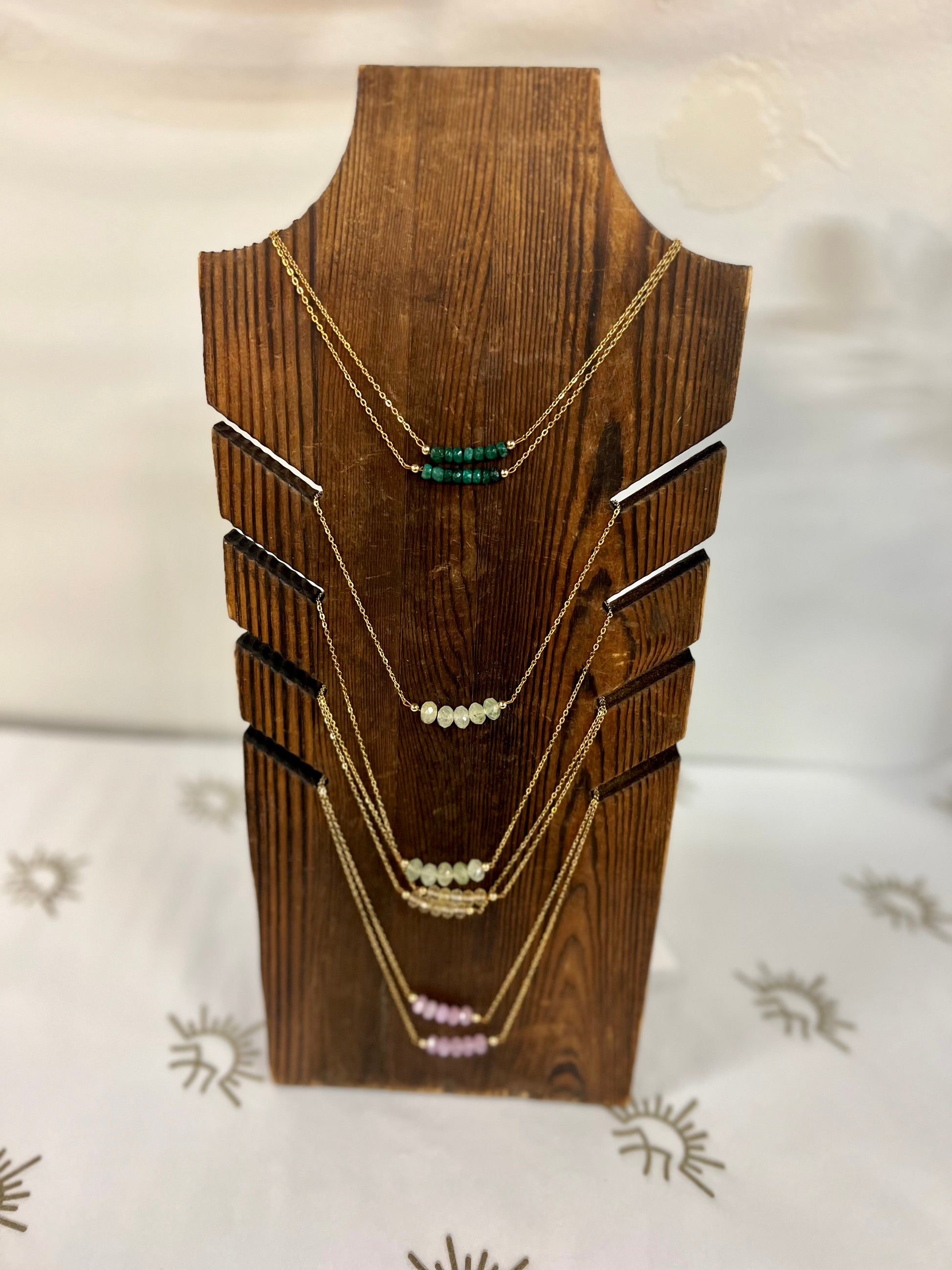 Crystal Bar Necklace Necklace Convivial Crystals   